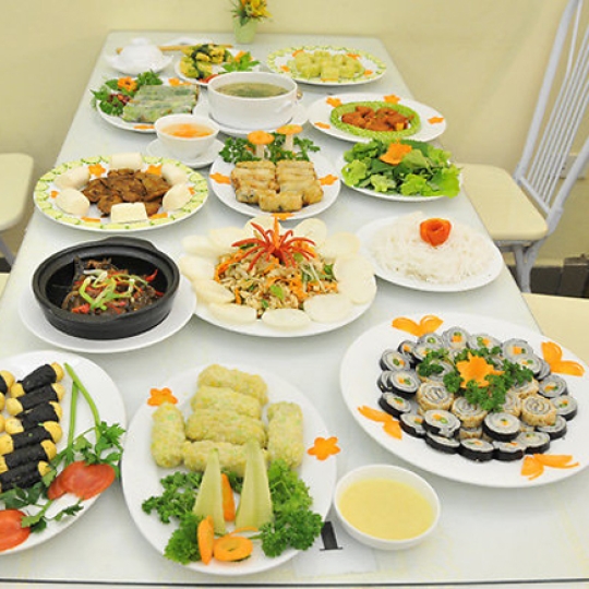 Món ăn tiệc mẫu 1