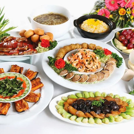 Món ăn tiệc mẫu 2
